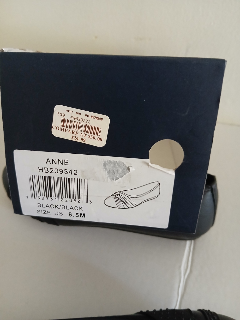 Black Women's Slip-On Ballet Flats Size 6.5 $20 - Picture 8 of 10